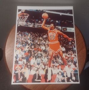 MICHAEL JORDAN 8.5x11 BULLS 1988 VINTAGE SLAM DUNK CONTEST PLUS 5 OTHER POSTERS!